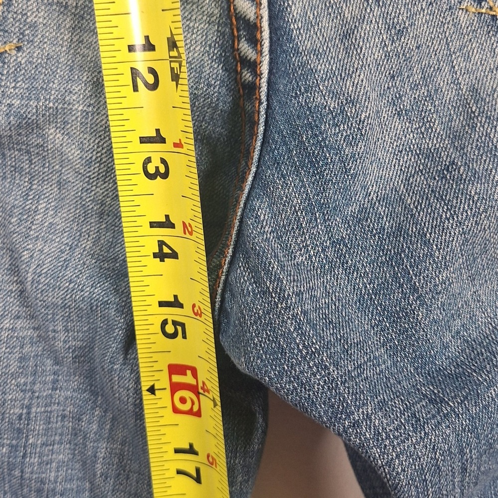 Pepe Jeans London Vintage Y2K Embroidered Dragon Tiger Denim Shorts Jorts Blue - Picture 14 of 16